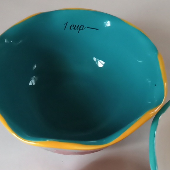 Set Of 4 Floral Ceramic Measuring Cups - Picture 3 of 16